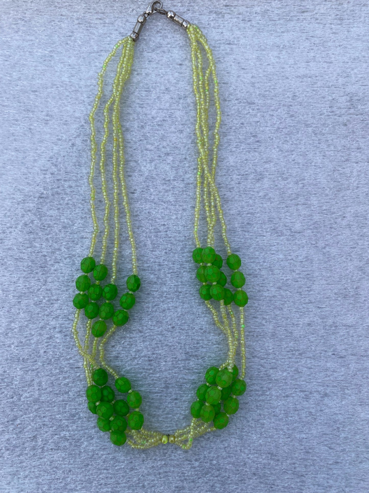 Lime Pop Beaded Statement Necklace