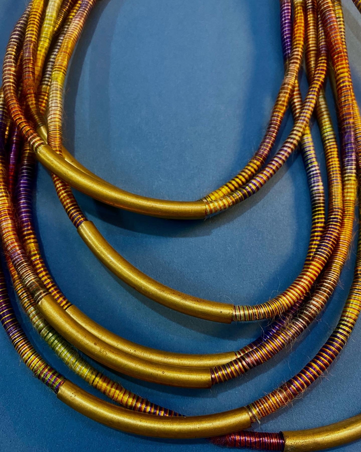 Sunset Spectrum Tribal Necklace