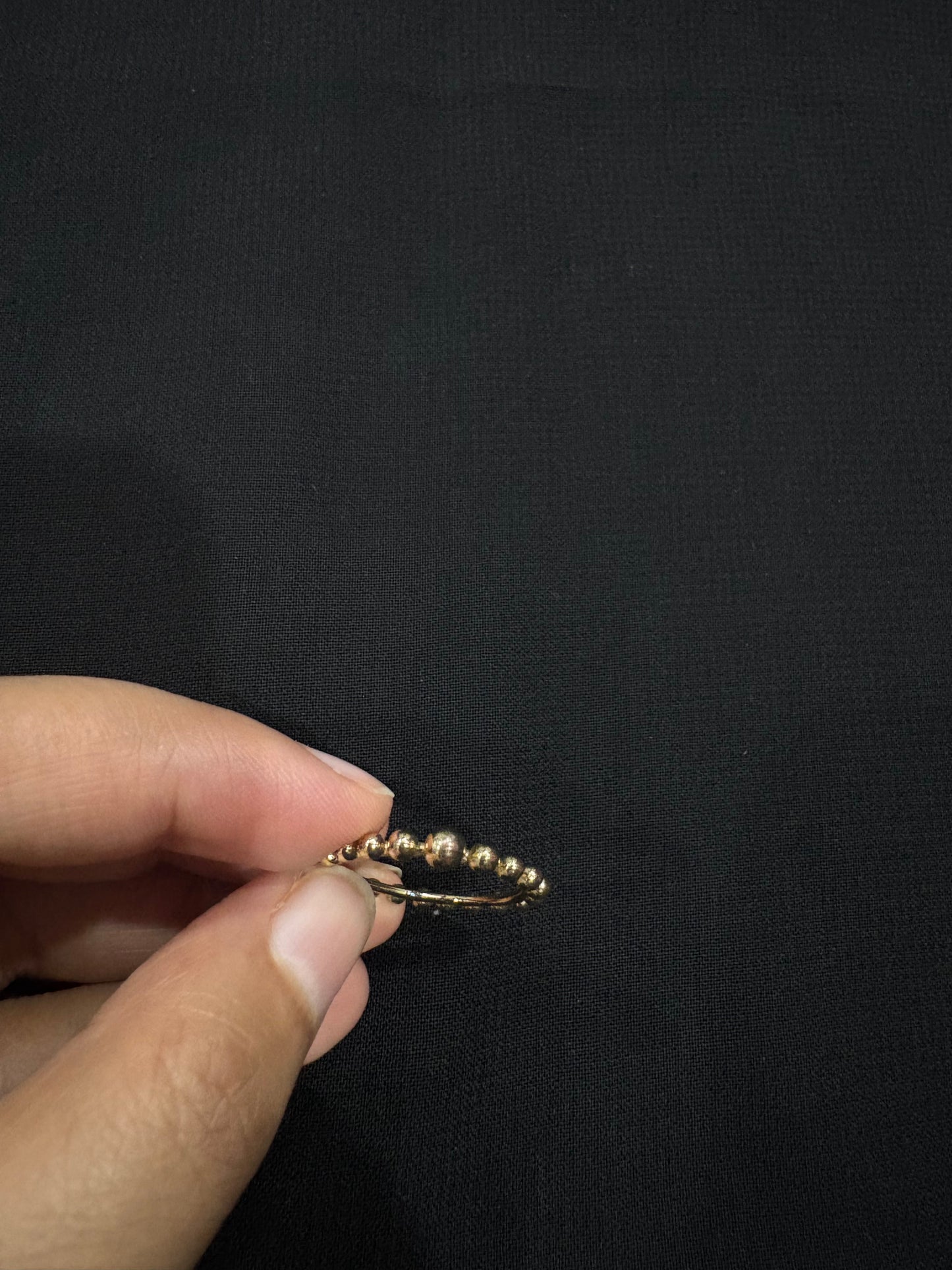 Gold Beaded Band Ring – Minimal Everyday Jewelry