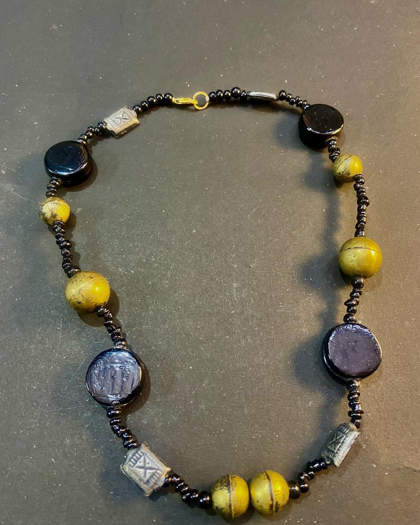 Tribal Touch Beaded Statement Necklace