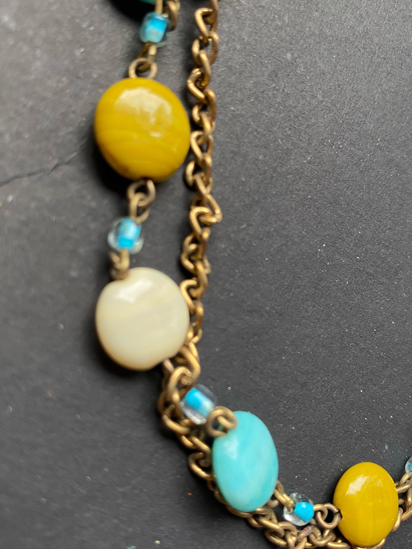 Multilayer Boho Beaded Chain Necklace