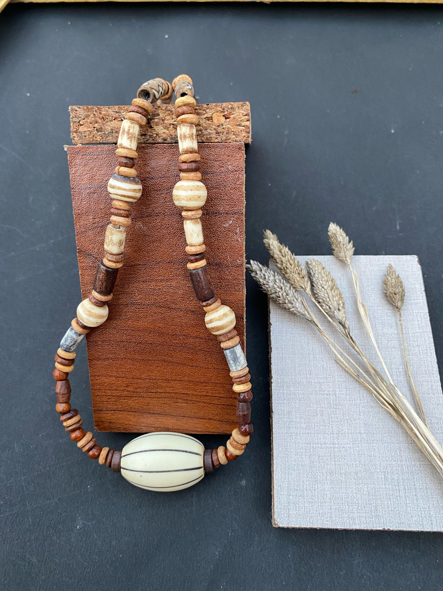 Tribal Earthline Beaded Necklace