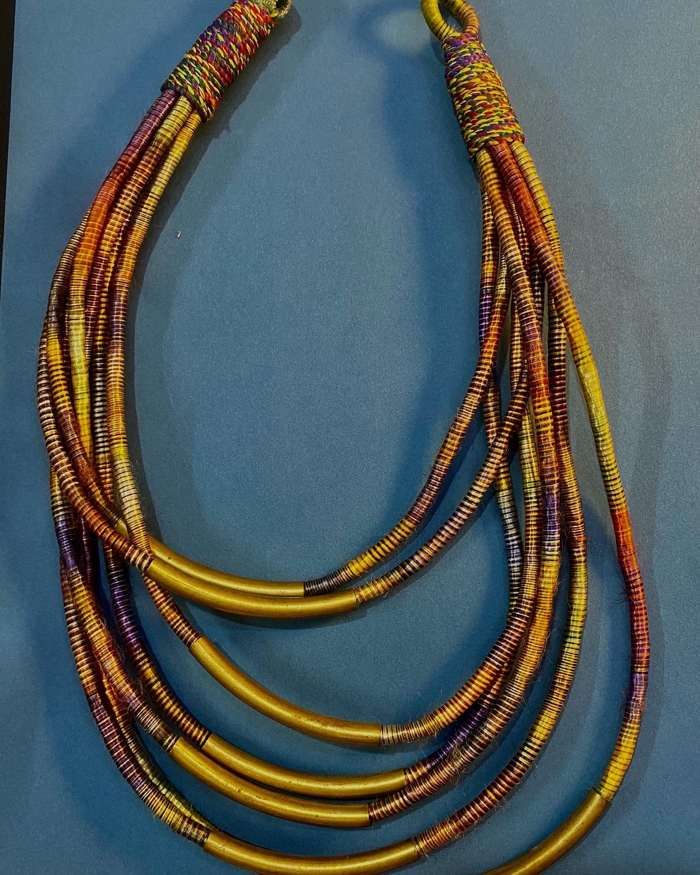 Sunset Spectrum Tribal Necklace