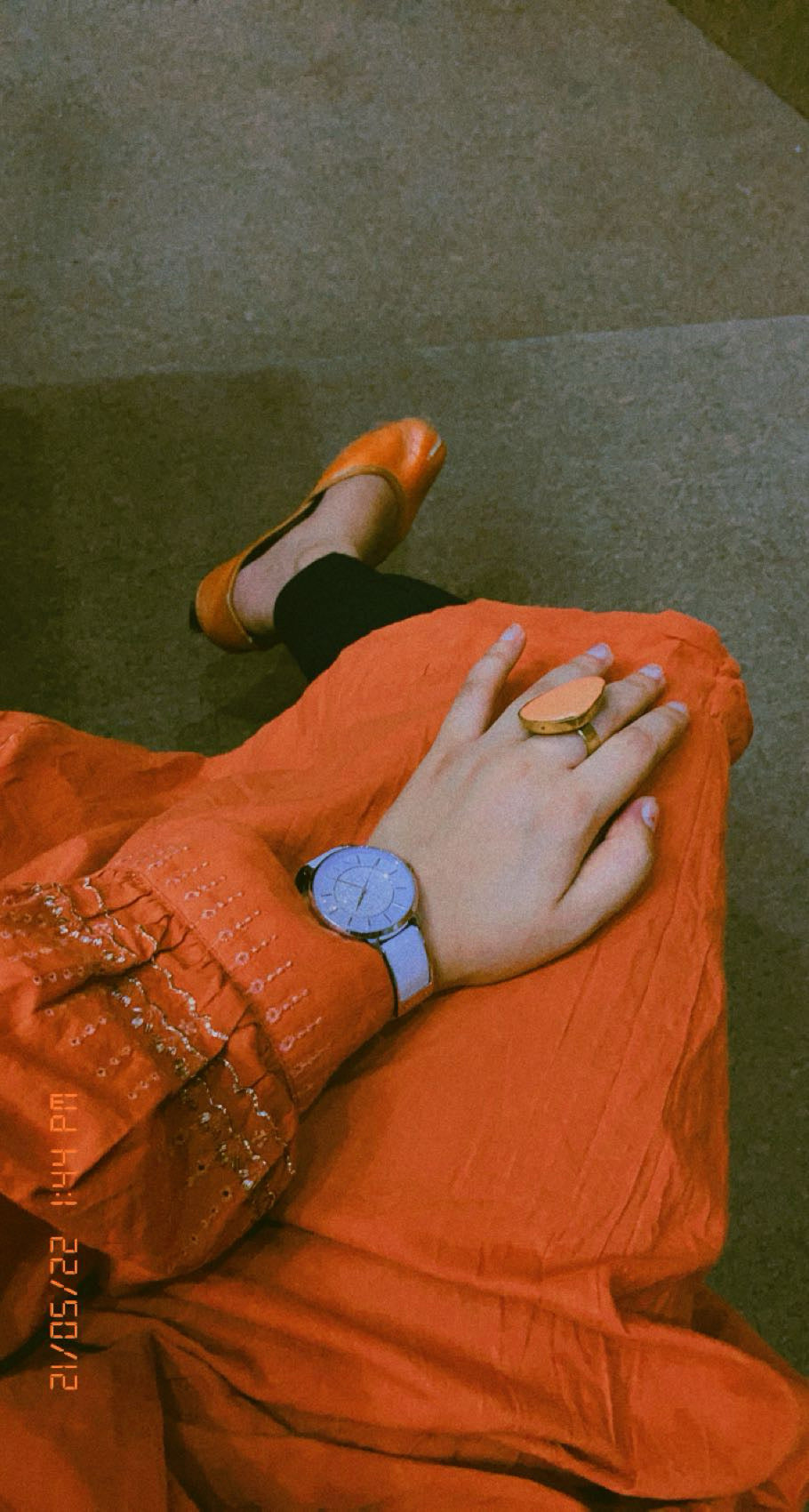 Bold Orange Stone Statement Ring