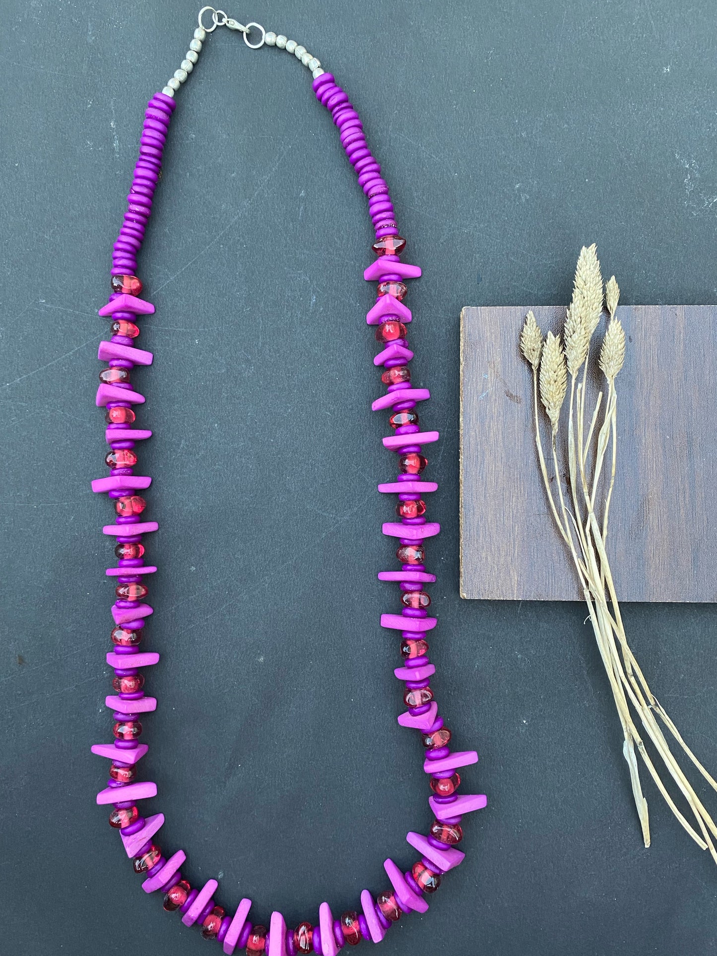 Boho Berry Beaded Necklace