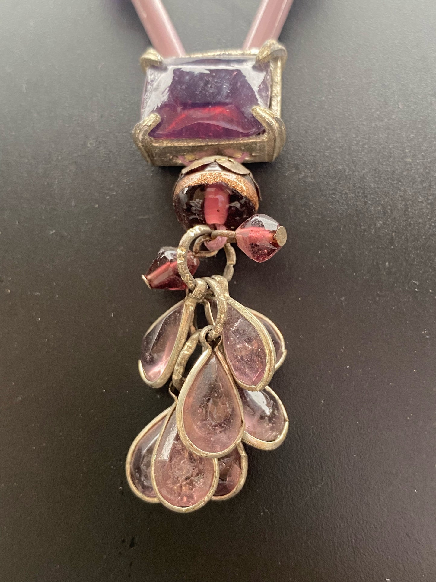 Rustic Tribal-Inspired Bead & Pendant Necklace