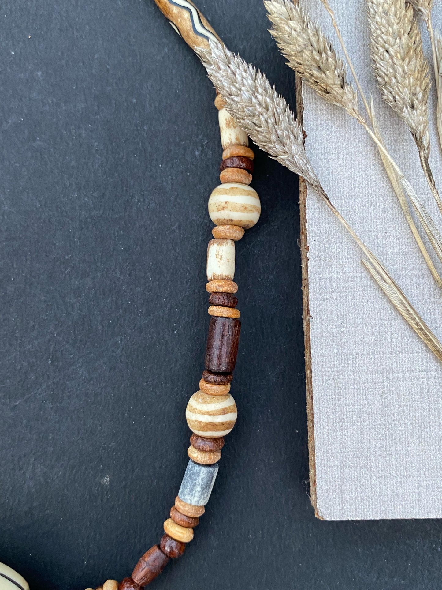 Tribal Earthline Beaded Necklace