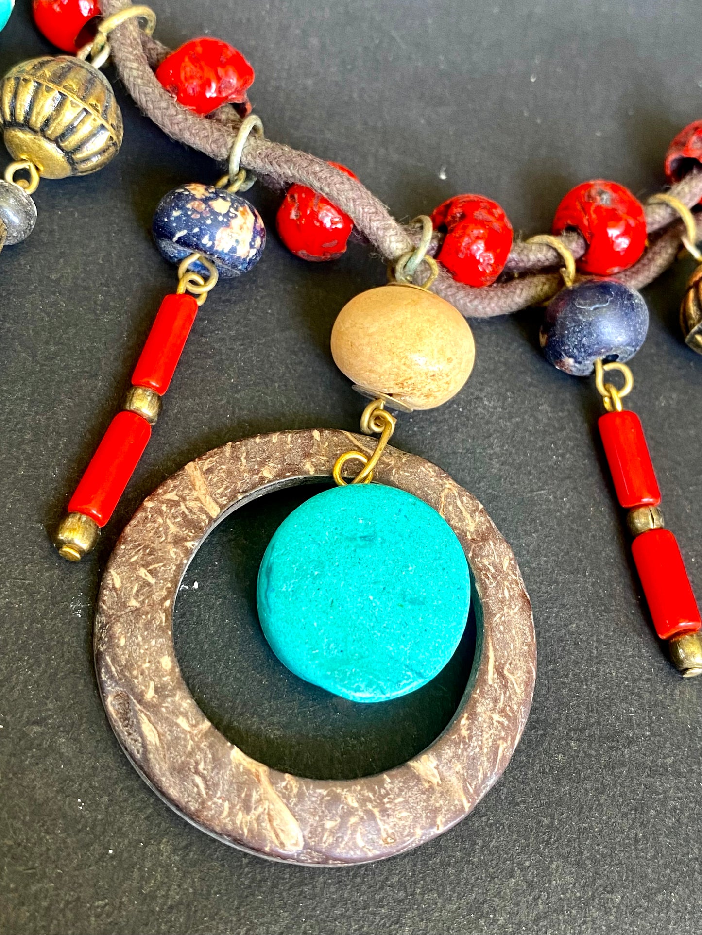 Bohemian Tribal Statement Necklace