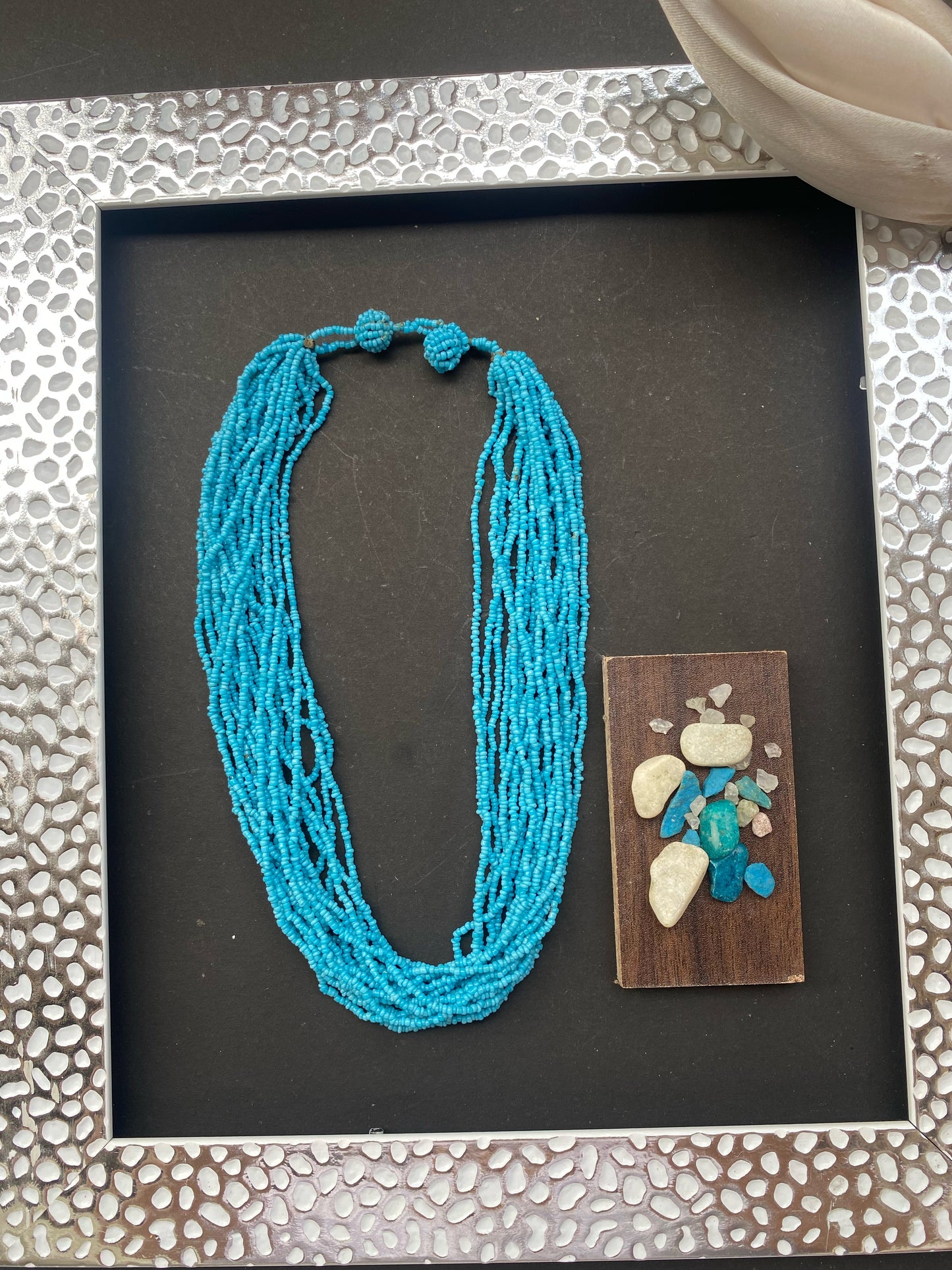Multi-Strand Turquoise Beaded Necklace – Beachy Boho Vibes