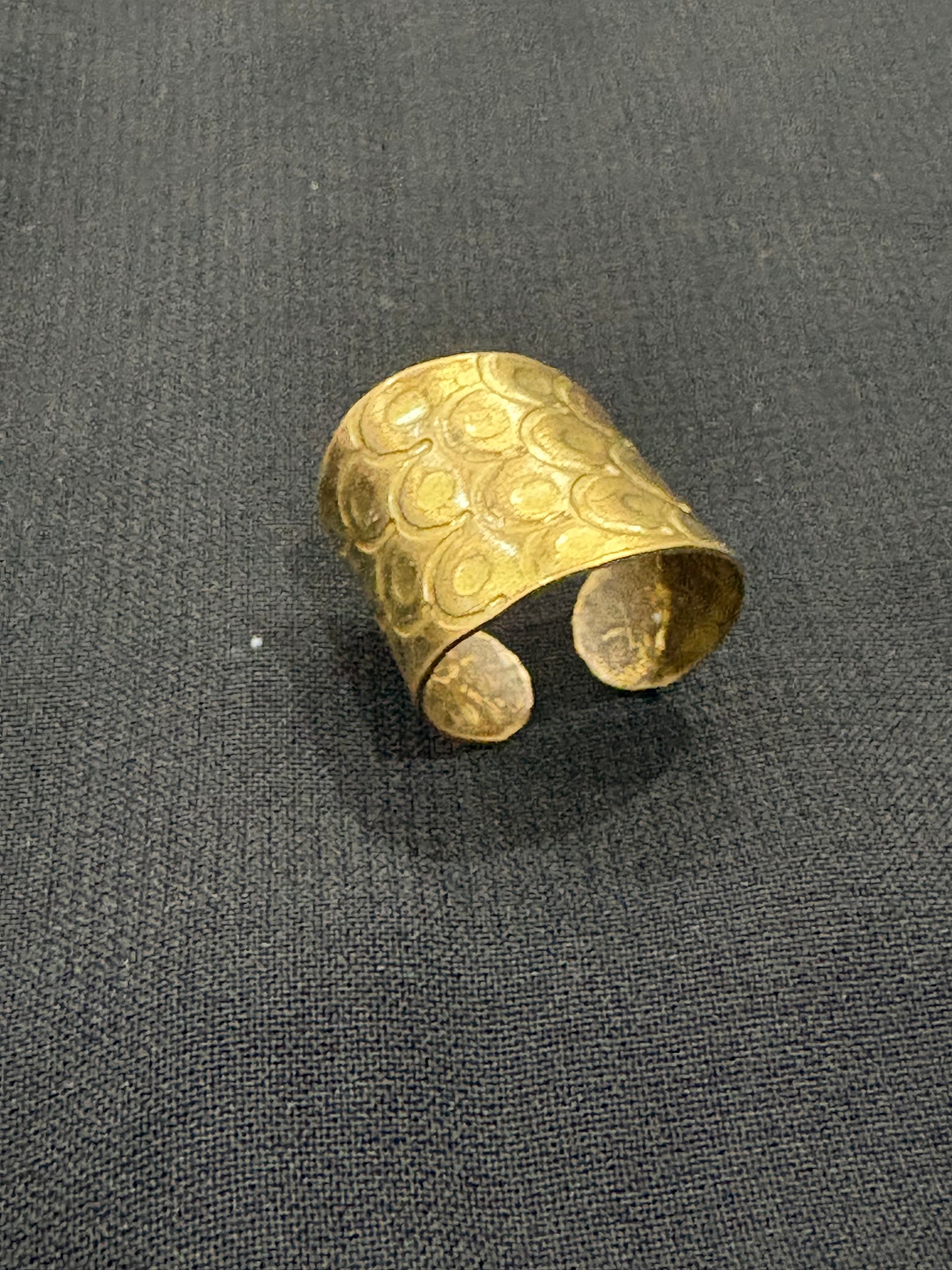 Bold Antique Gold Adjustable Ring