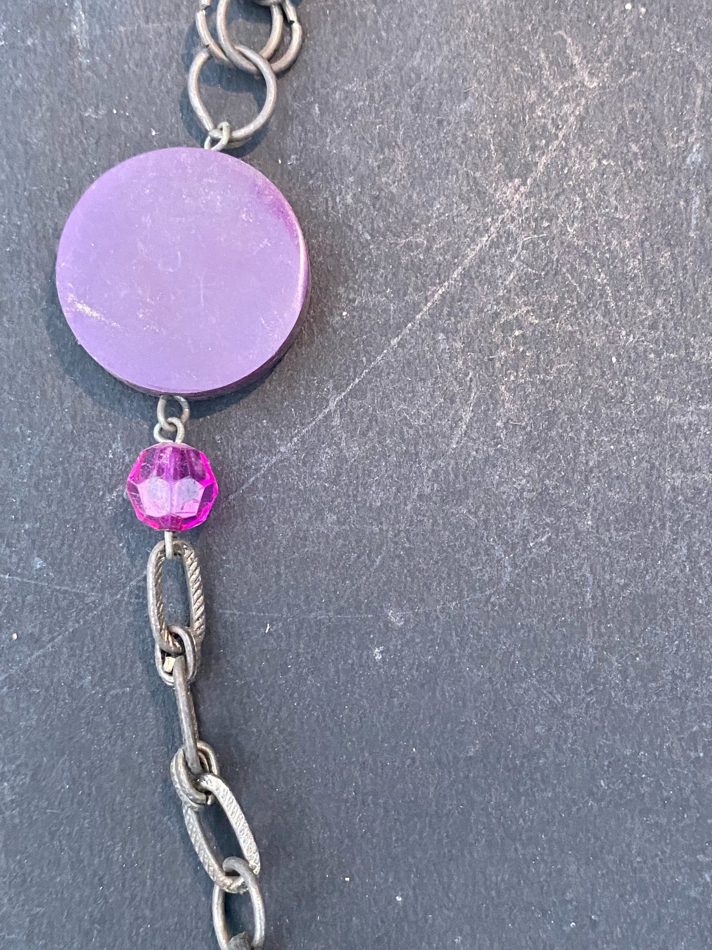 Statement Purple Pendant Necklace