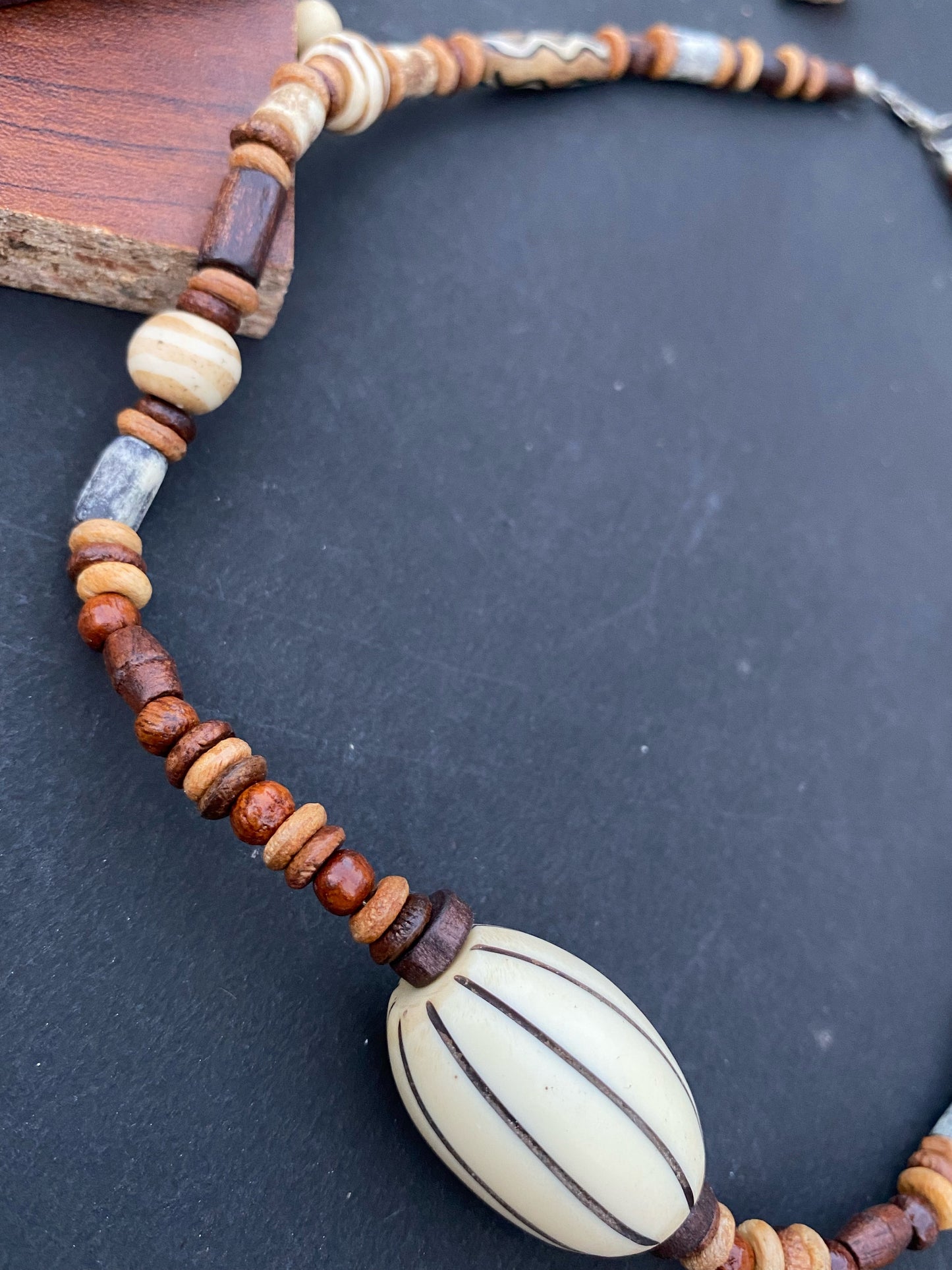 Tribal Earthline Beaded Necklace