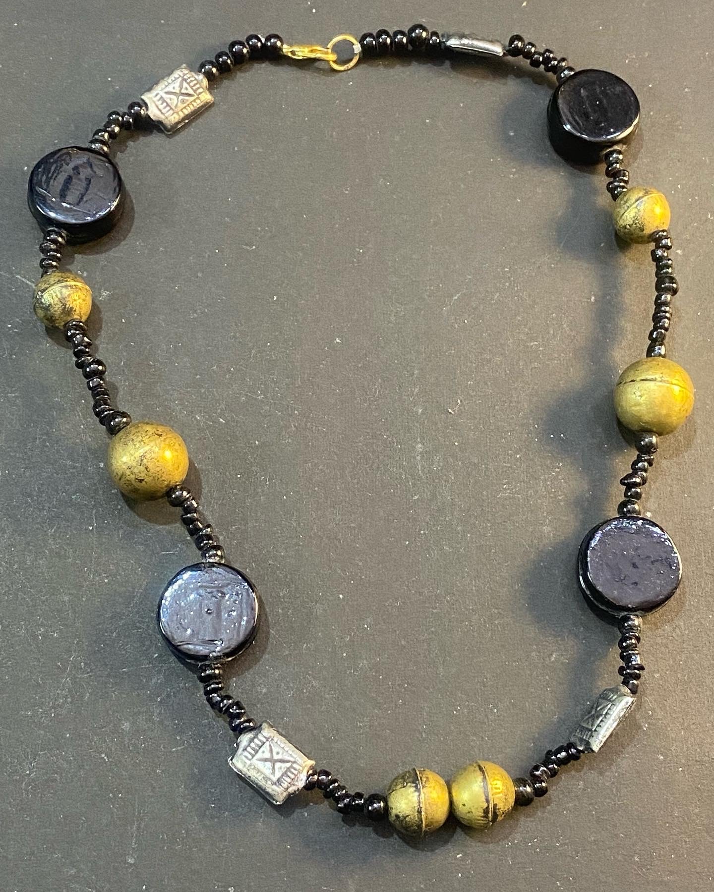 Tribal Touch Beaded Statement Necklace