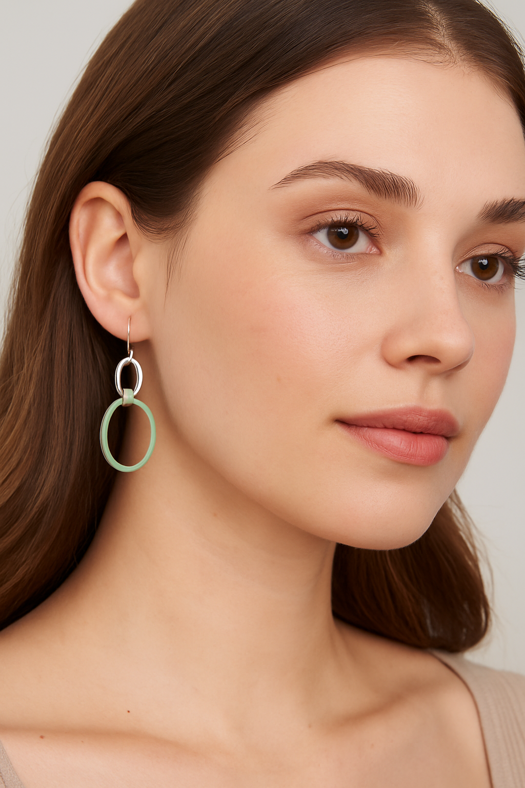 Pastel Loop Statement Necklace & Earring Set
