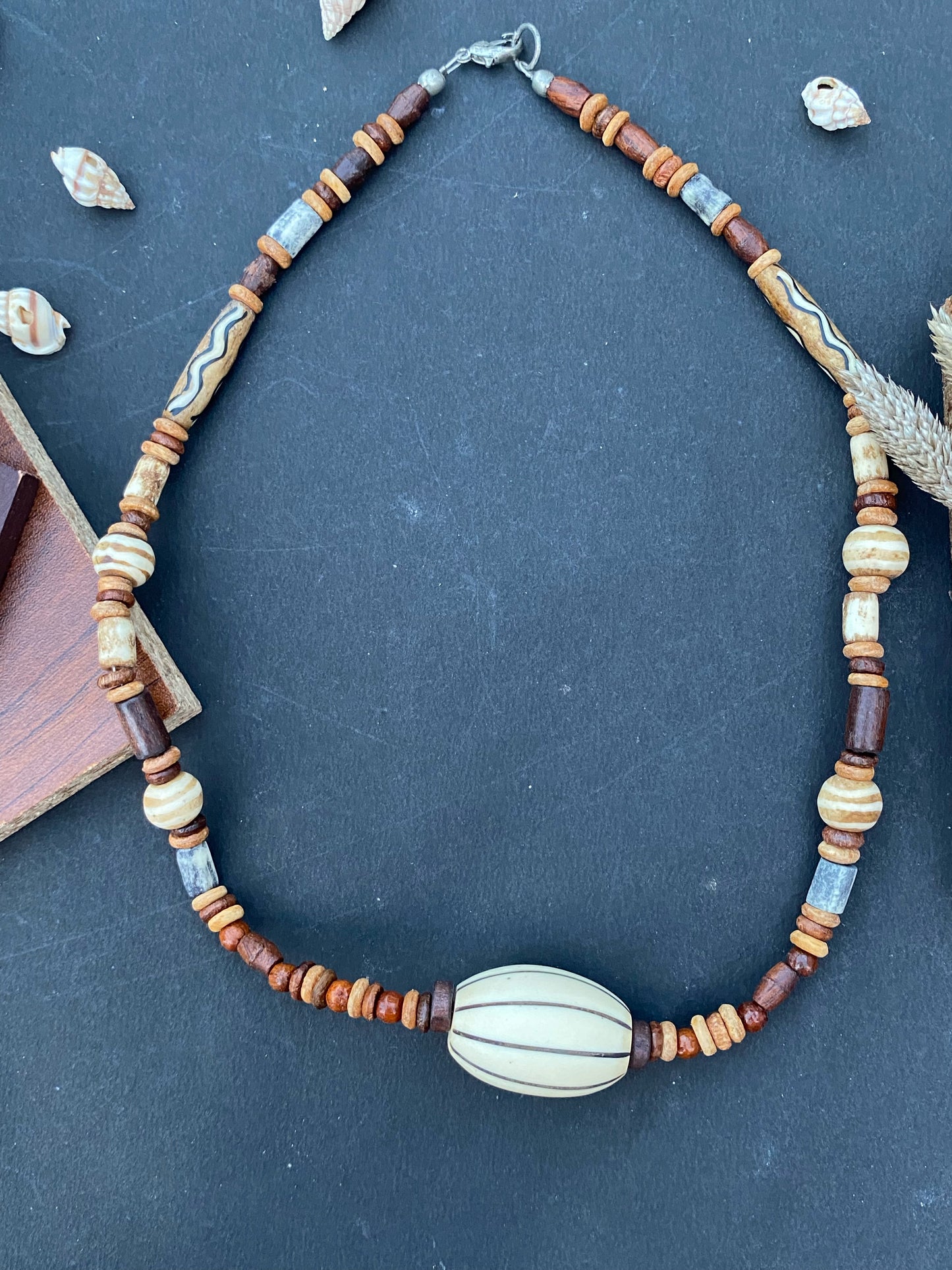 Tribal Earthline Beaded Necklace