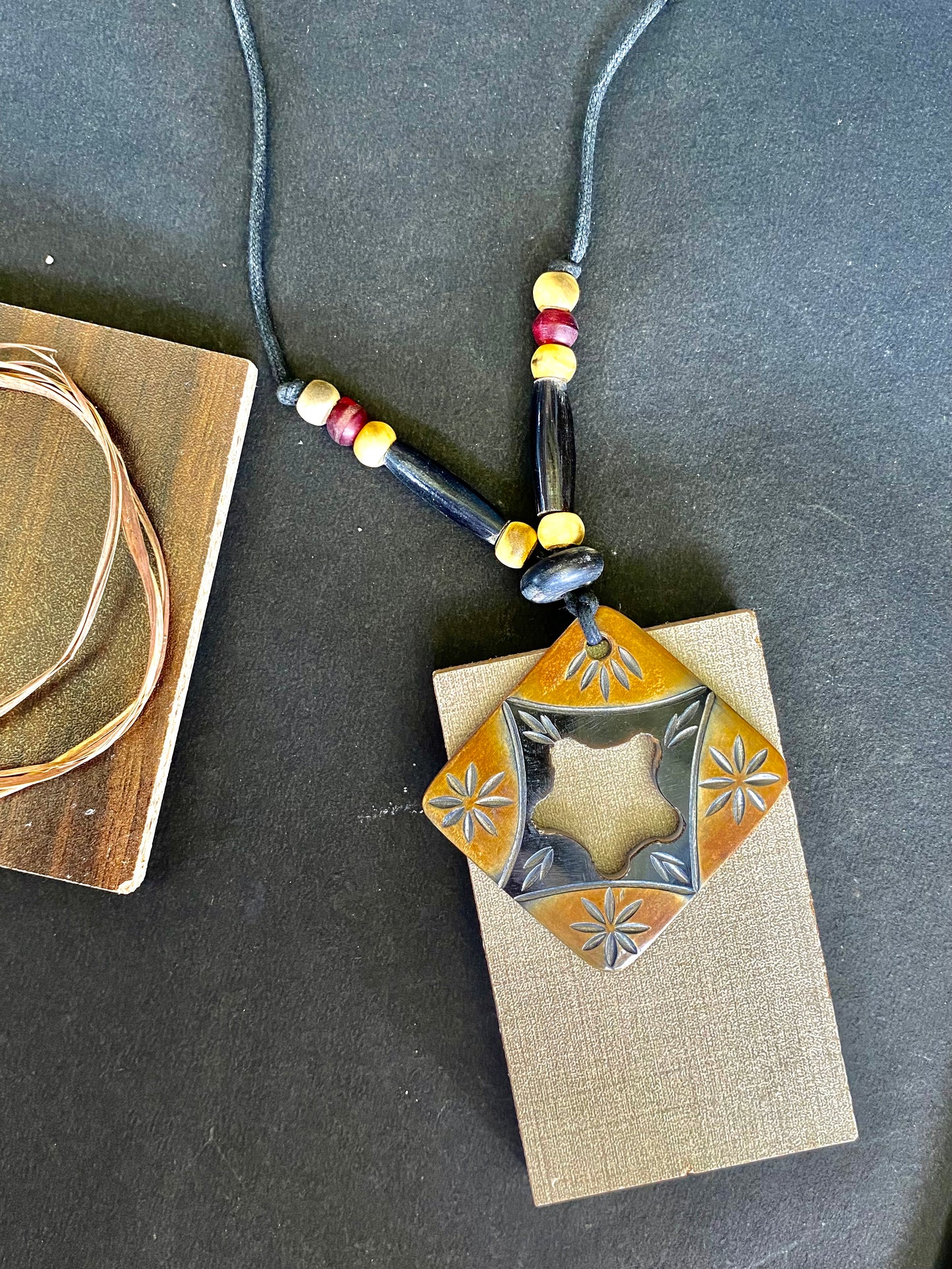 Tribal Mosaic Pendant Necklace