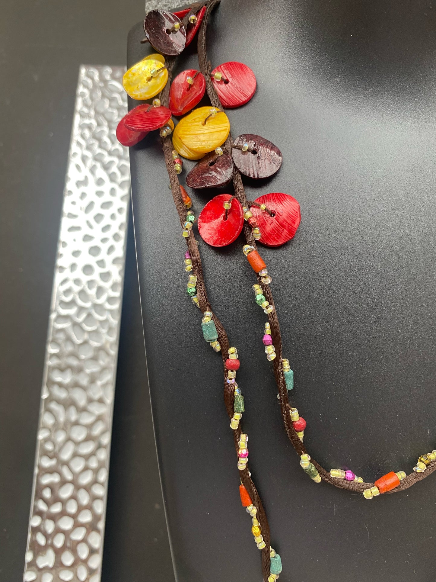 Boho Multicolor Shell & Bead Layered Necklace