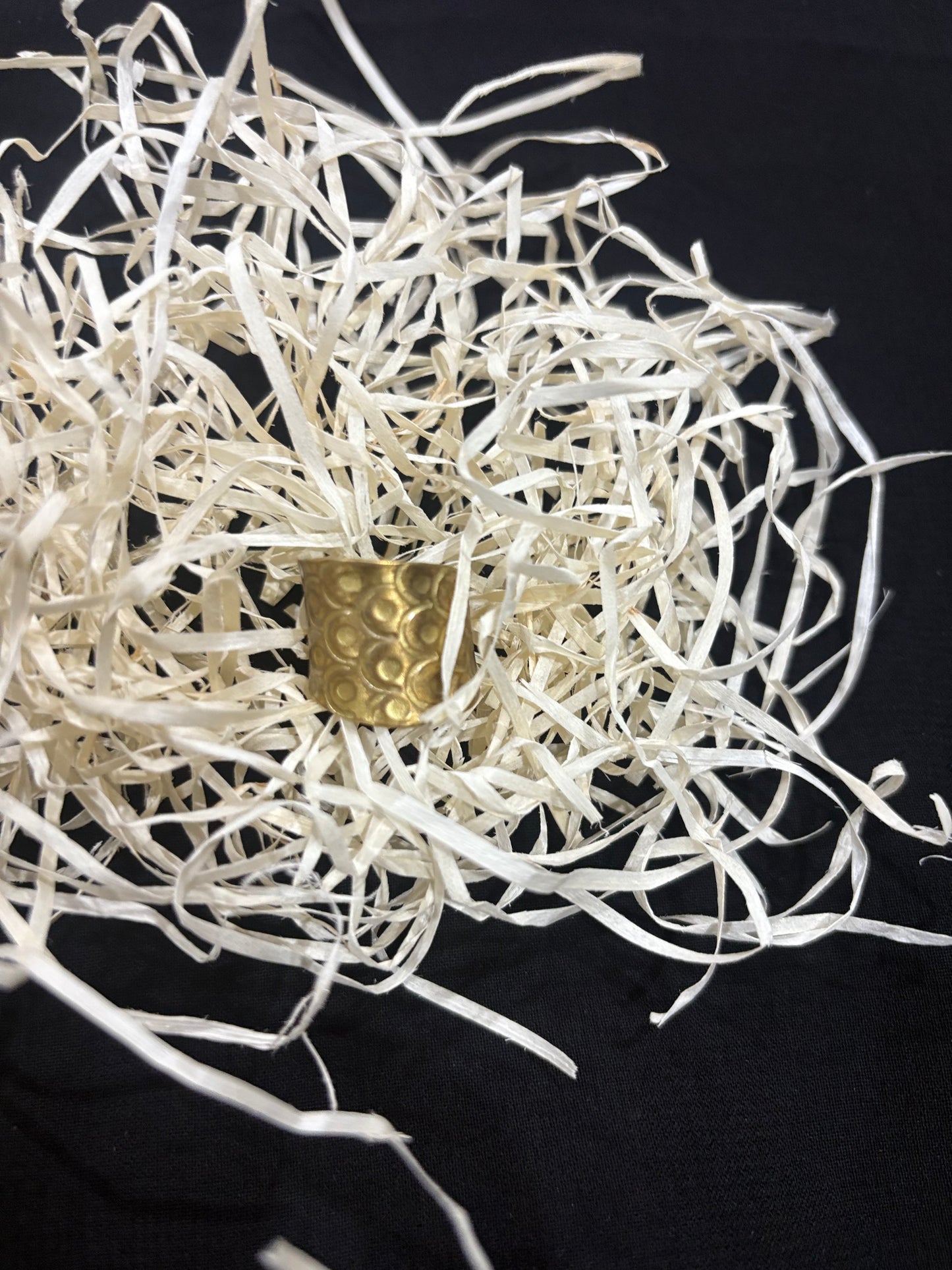 Bold Antique Gold Adjustable Ring