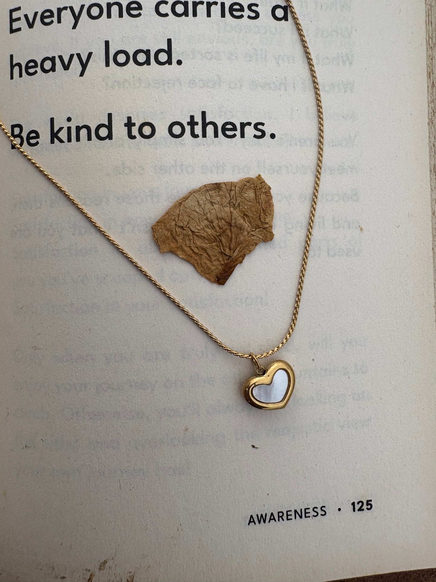 Minimalist Golden Heart Pendant Necklace