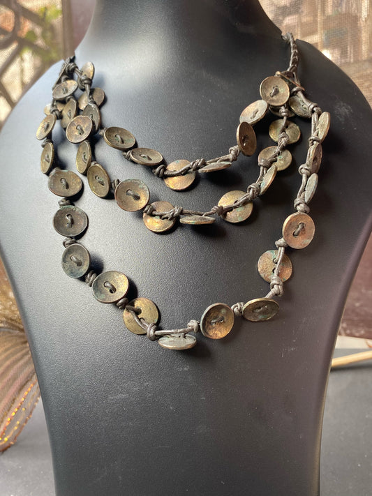 Vintage Boho Coin Necklace