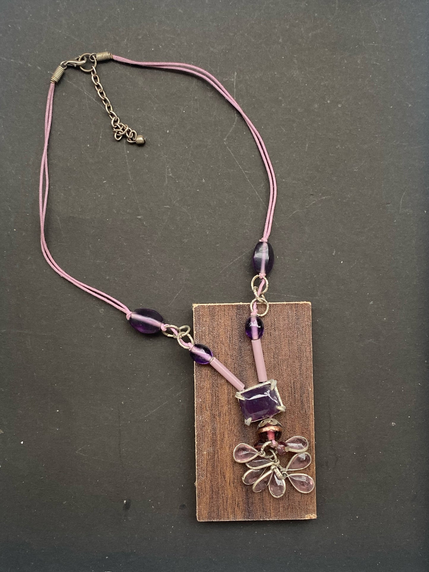 Rustic Tribal-Inspired Bead & Pendant Necklace
