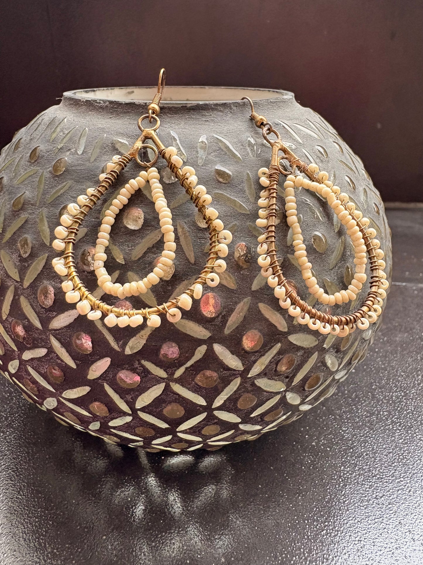 Handmade beaded earrings