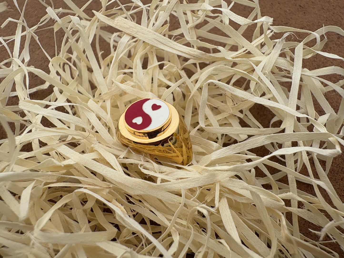 Yin-Yang Heart Balance Statement Ring