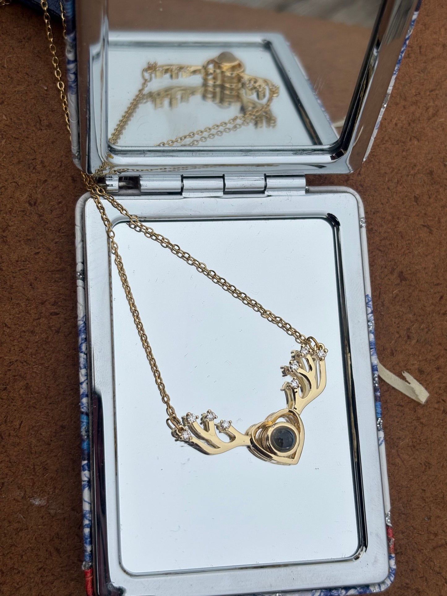 Heart & Antler “I Love You in 100 Languages” Projection Necklace