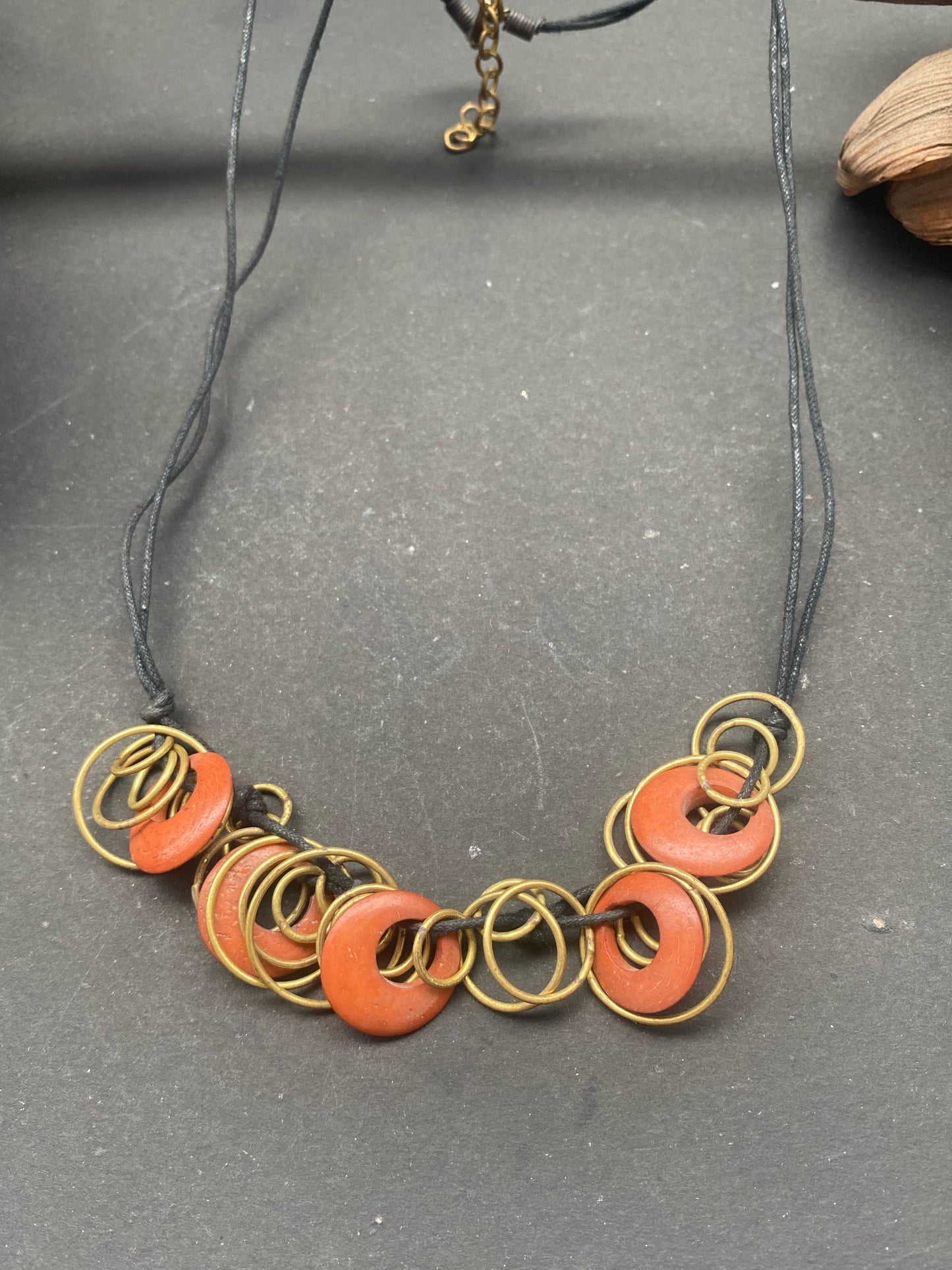 Boho Chic Circle Charm Necklace