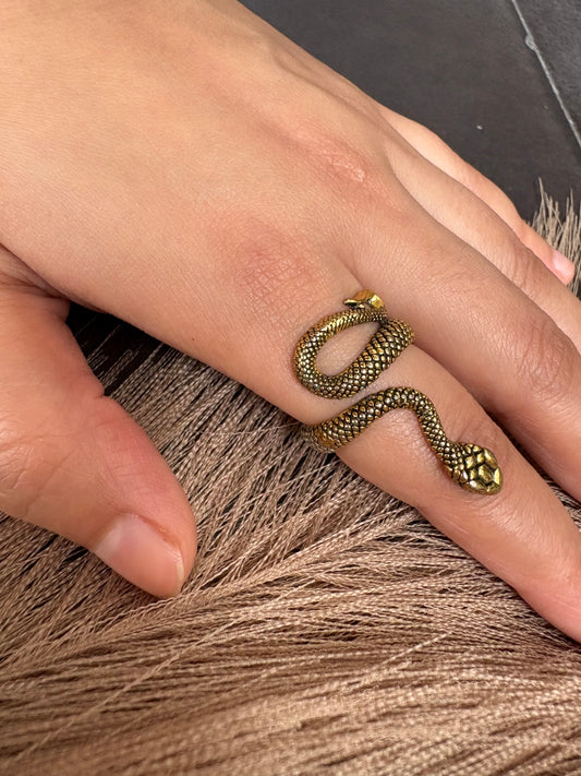 Vintage Snake Adjustable Ring