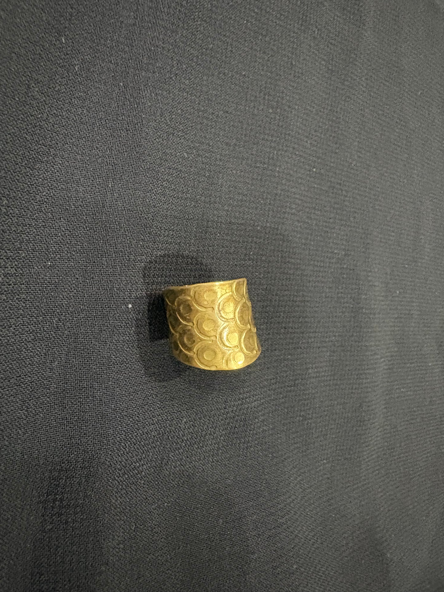 Bold Antique Gold Adjustable Ring