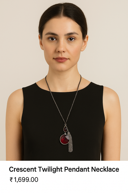 Crescent Twilight Pendant Necklace