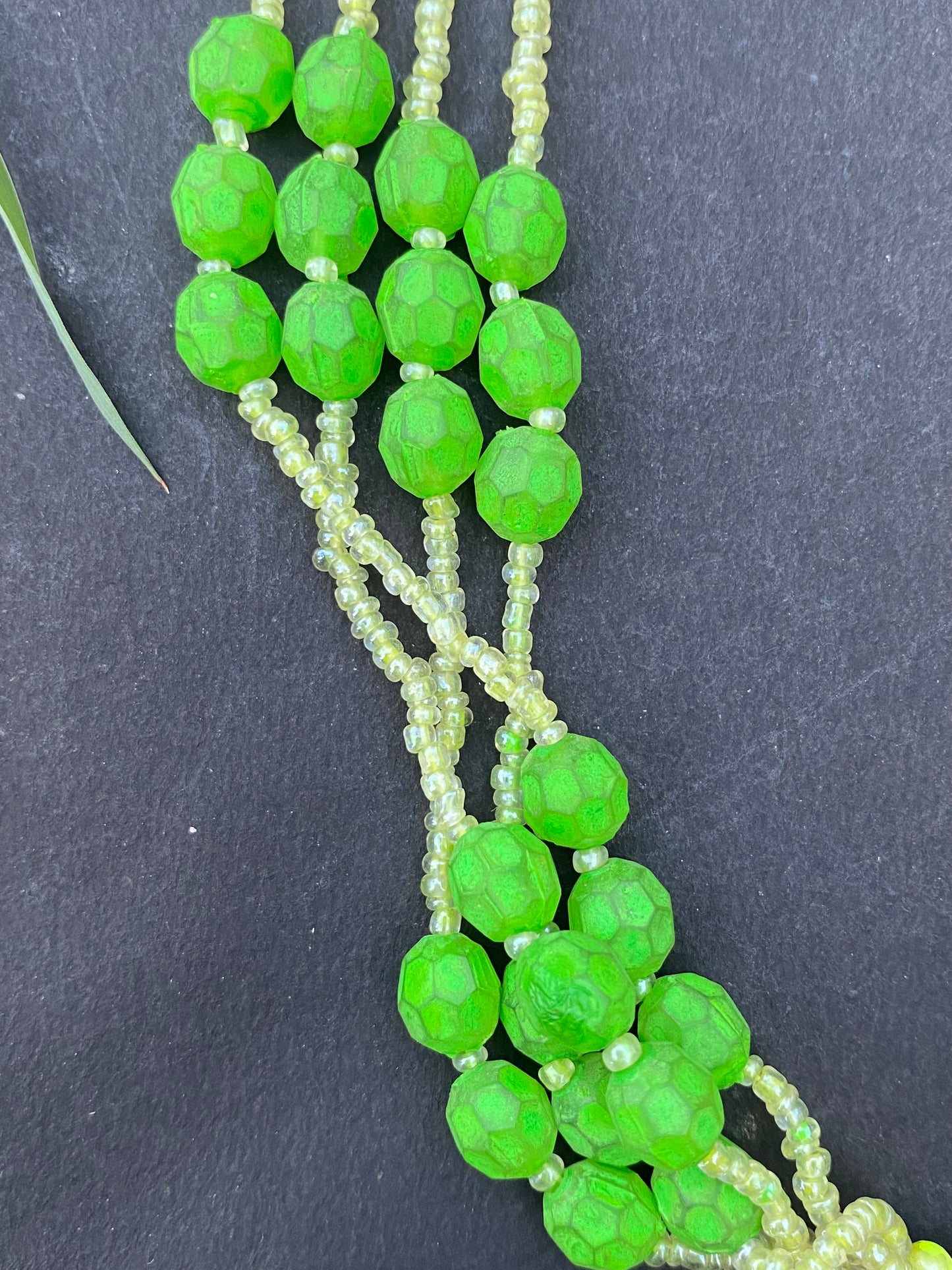 Lime Pop Beaded Statement Necklace