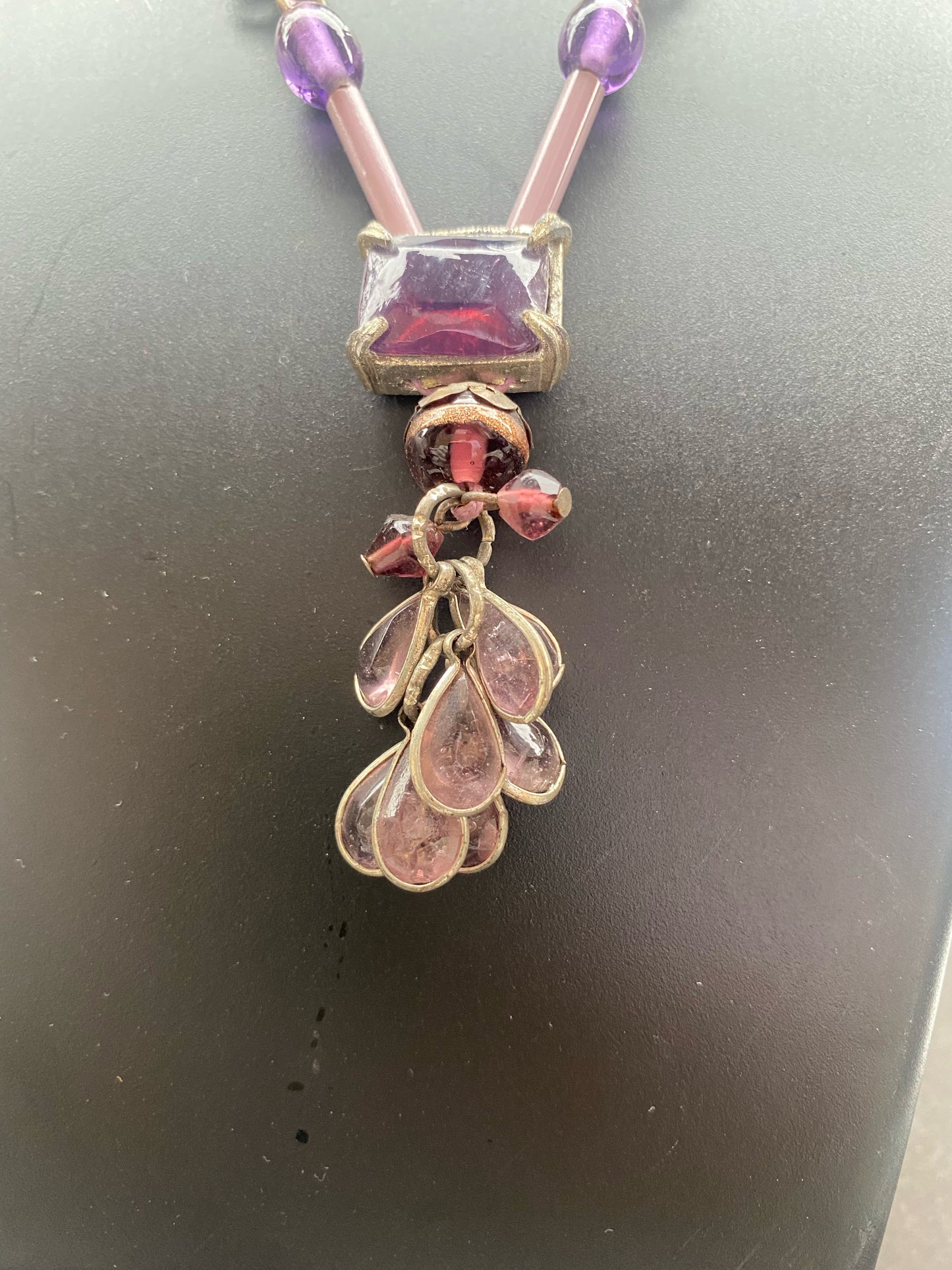 Rustic Tribal-Inspired Bead & Pendant Necklace