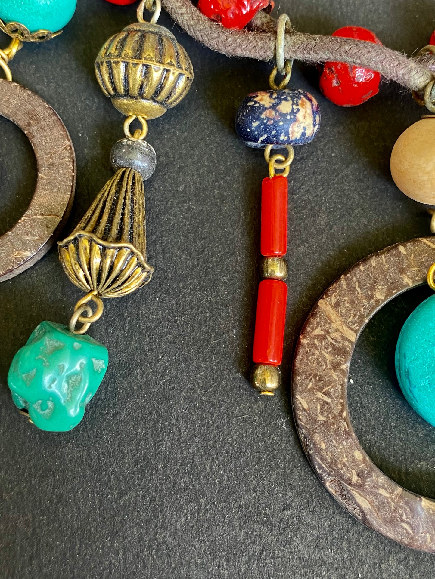 Bohemian Tribal Statement Necklace