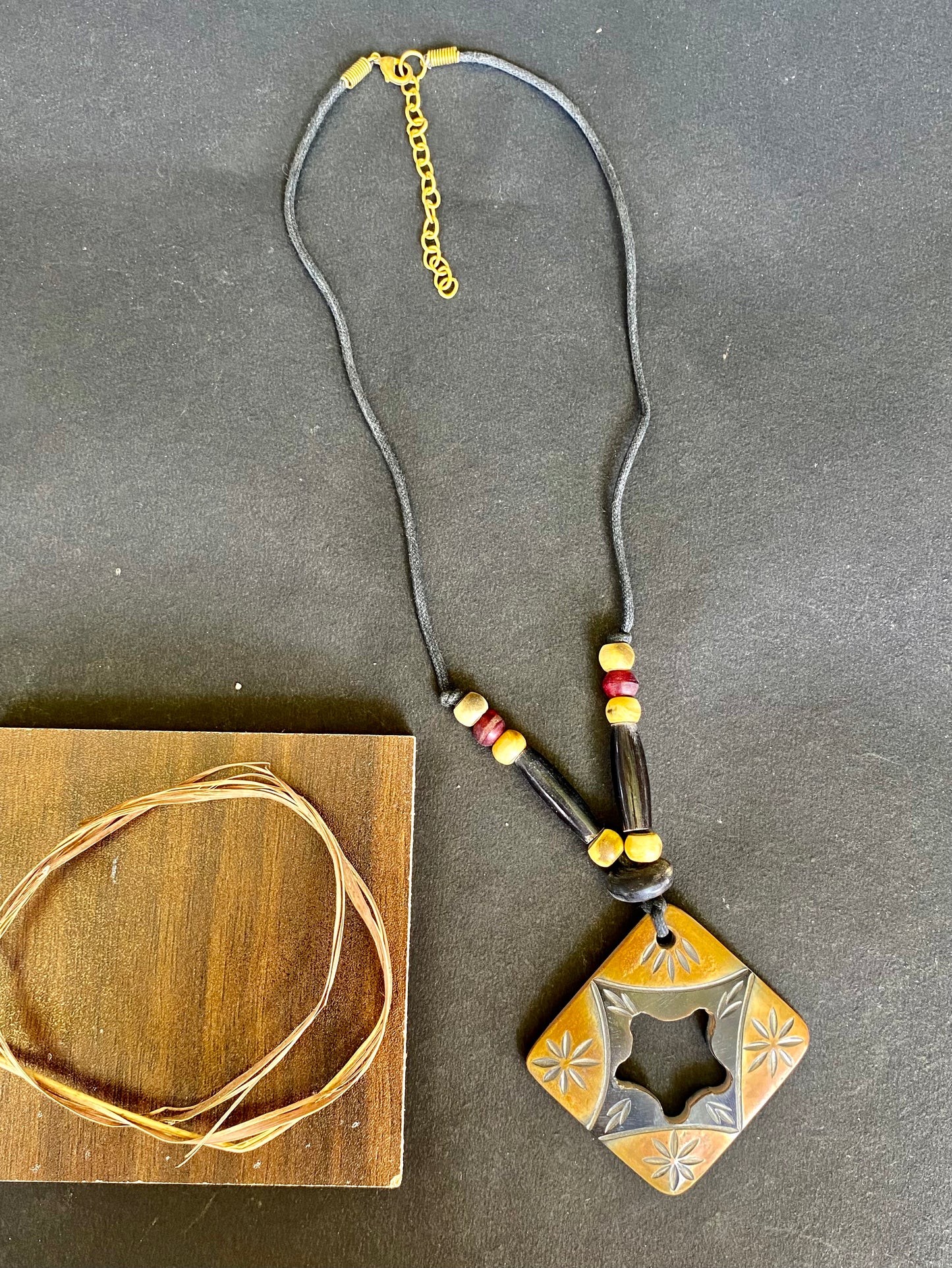 Tribal Mosaic Pendant Necklace