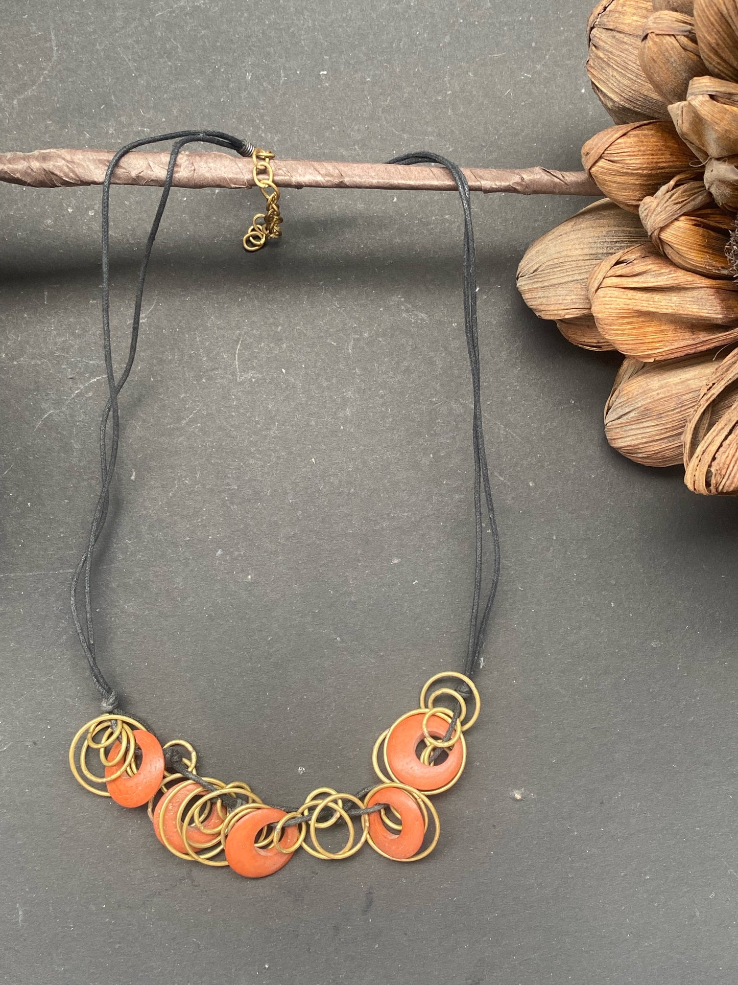 Boho Chic Circle Charm Necklace