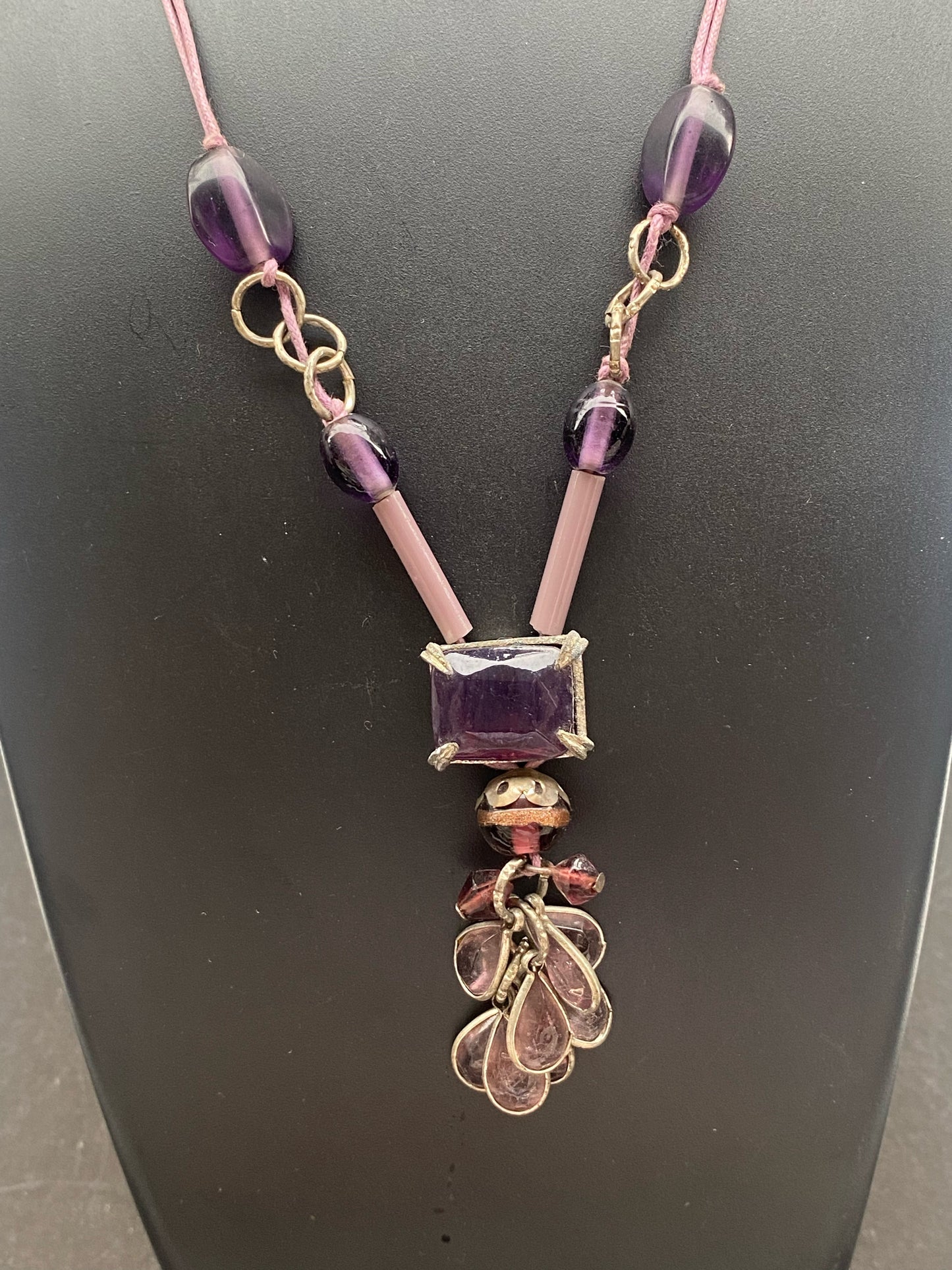Rustic Tribal-Inspired Bead & Pendant Necklace