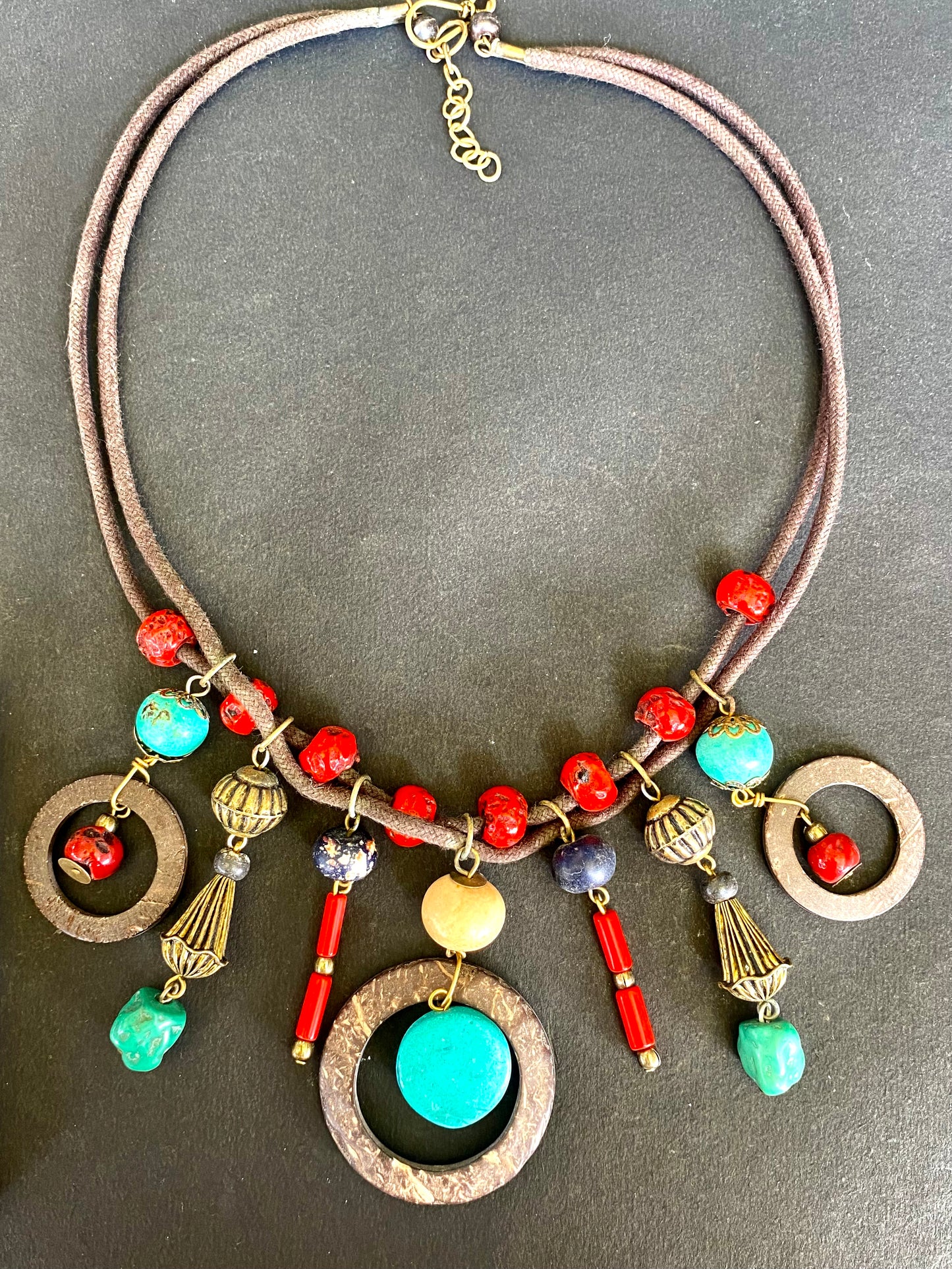 Bohemian Tribal Statement Necklace