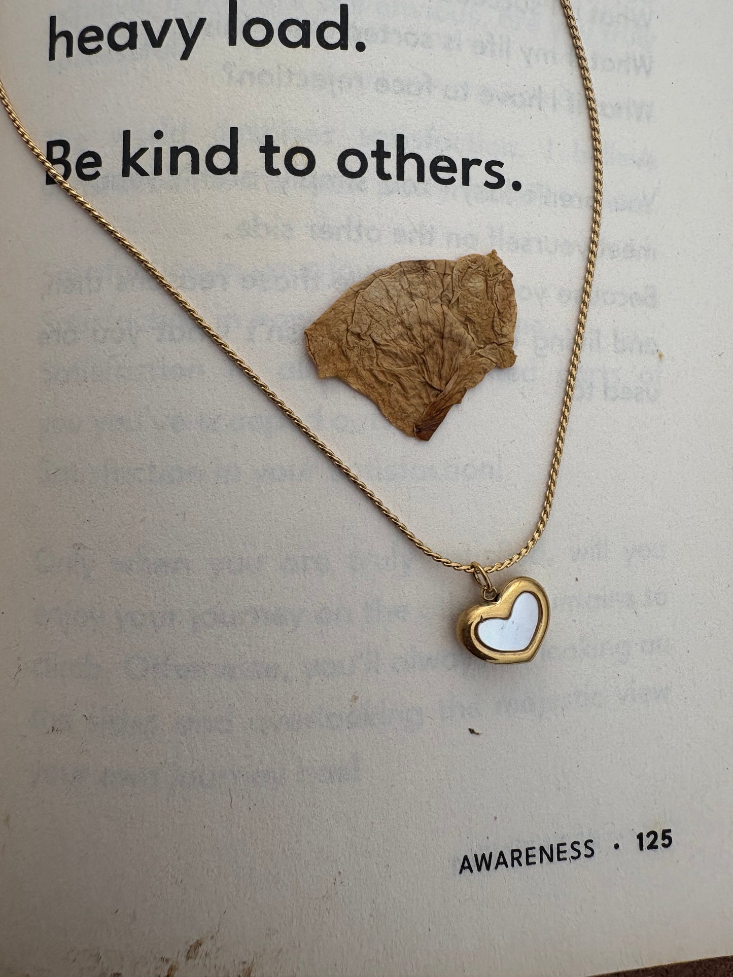Minimalist Golden Heart Pendant Necklace