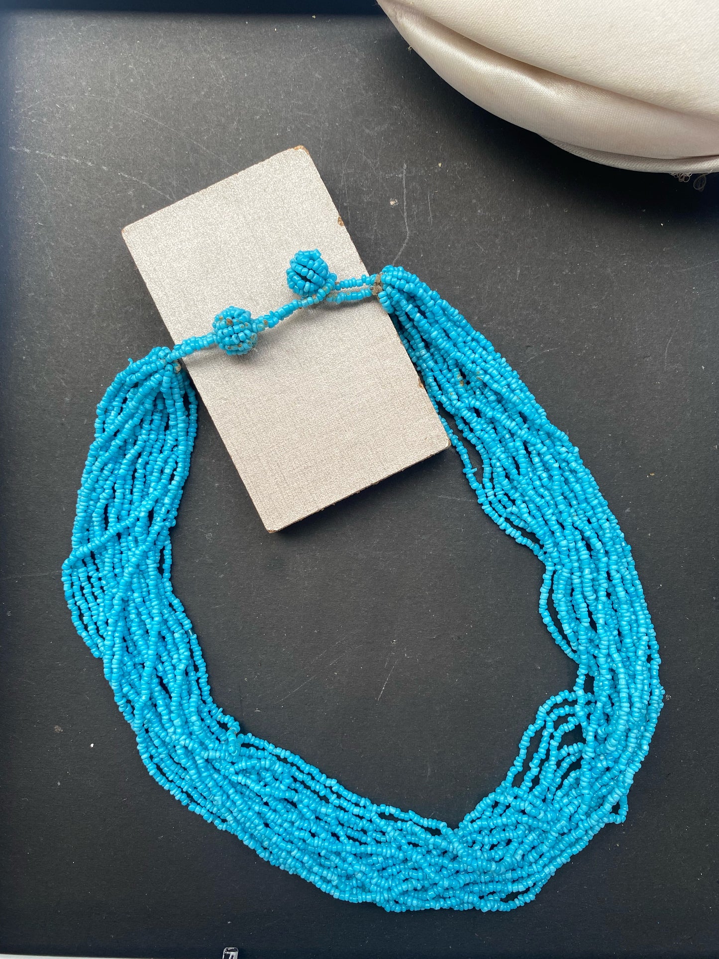 Multi-Strand Turquoise Beaded Necklace – Beachy Boho Vibes