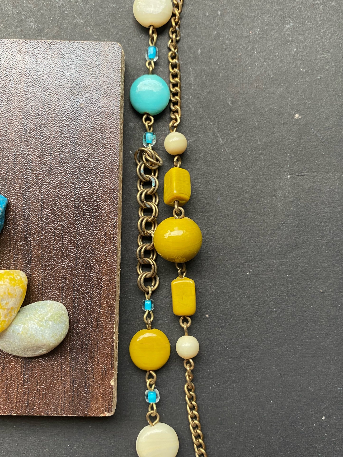 Multilayer Boho Beaded Chain Necklace