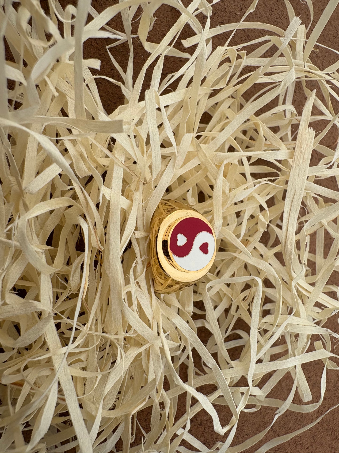 Yin-Yang Heart Balance Statement Ring