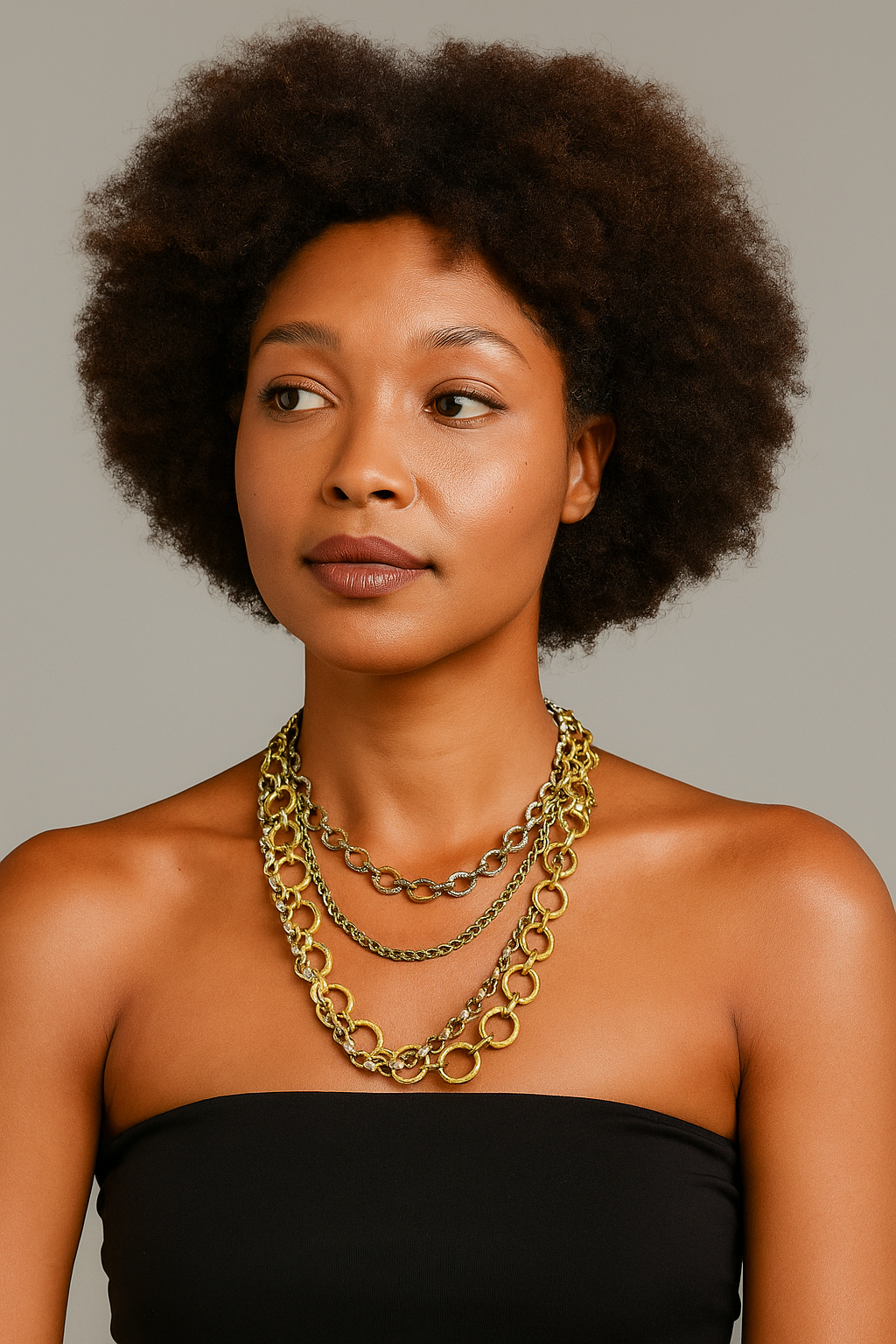 Aurora Bold Multi-Layered Chain Necklace