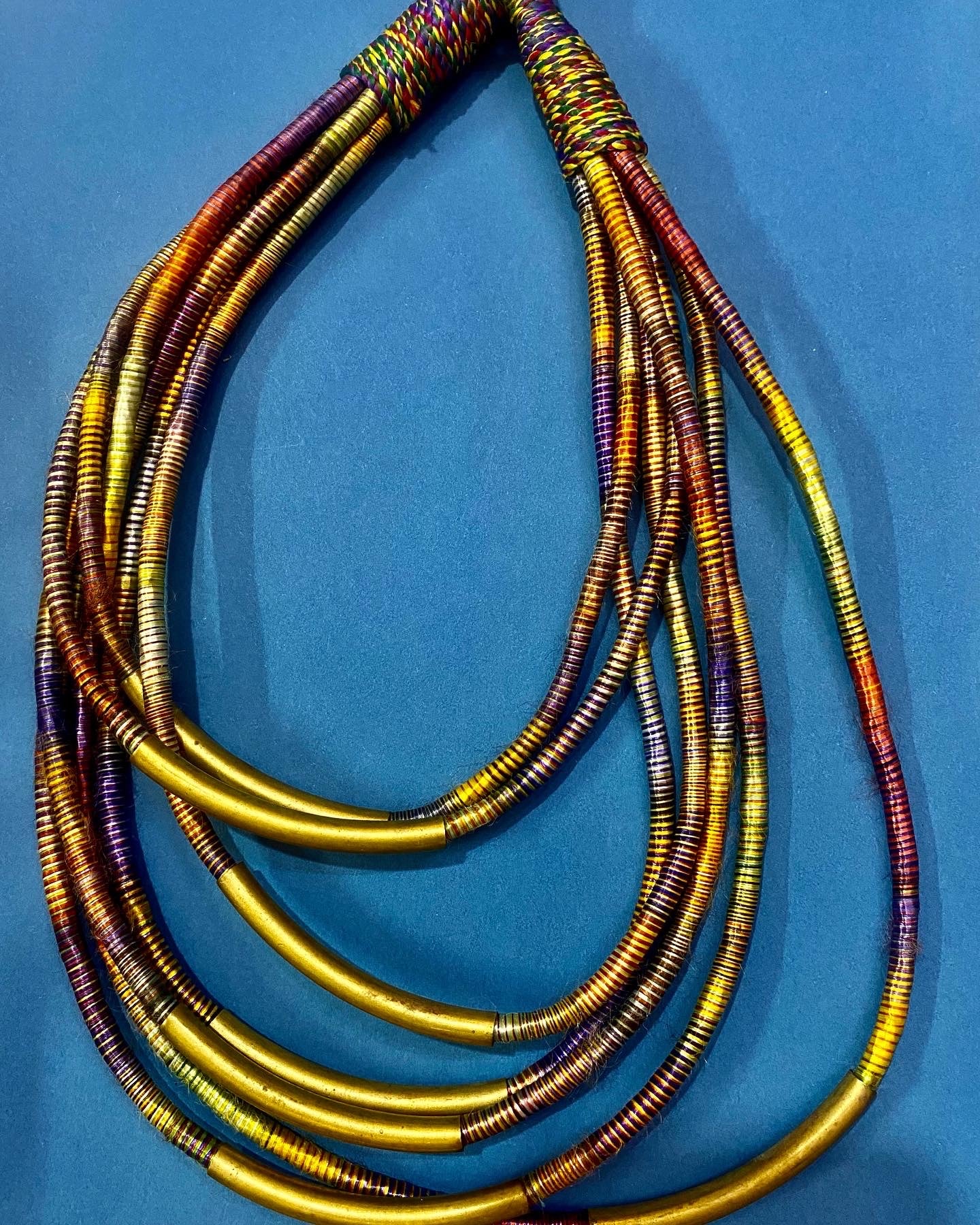 Sunset Spectrum Tribal Necklace