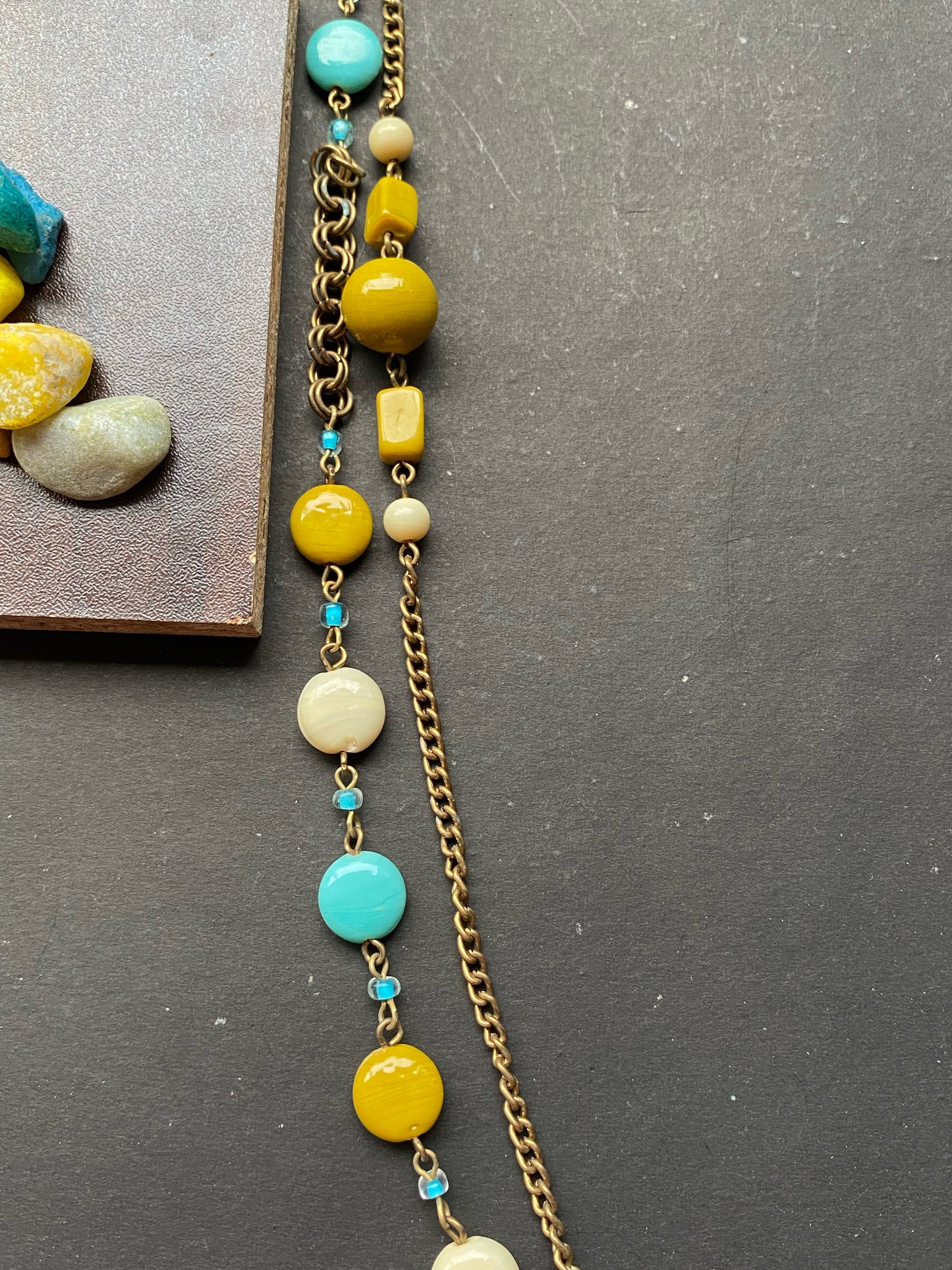 Multilayer Boho Beaded Chain Necklace