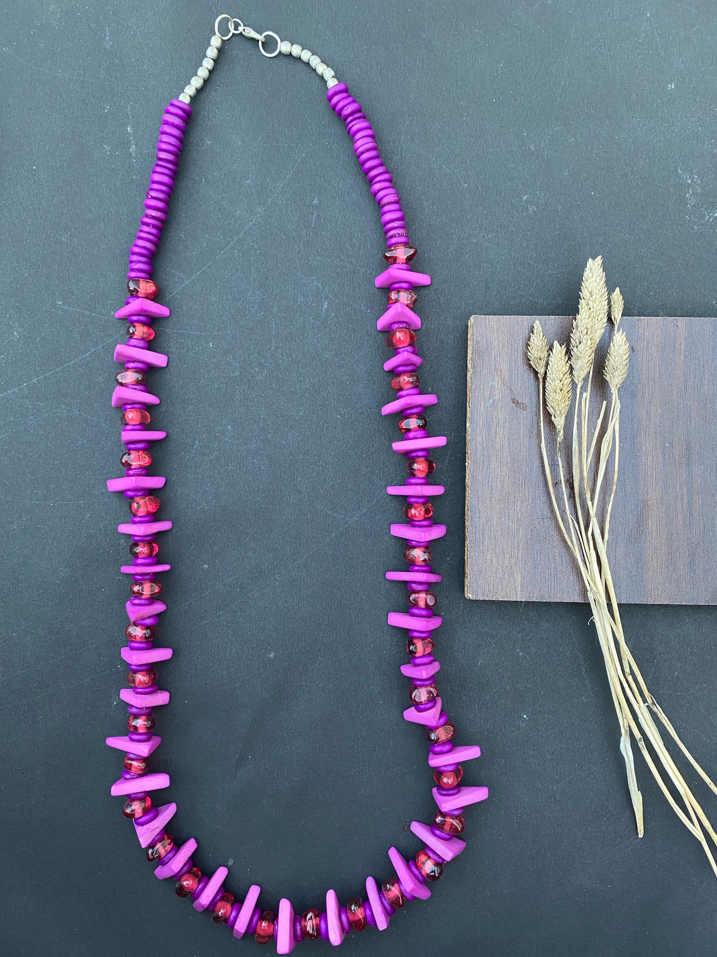 Boho Berry Beaded Necklace