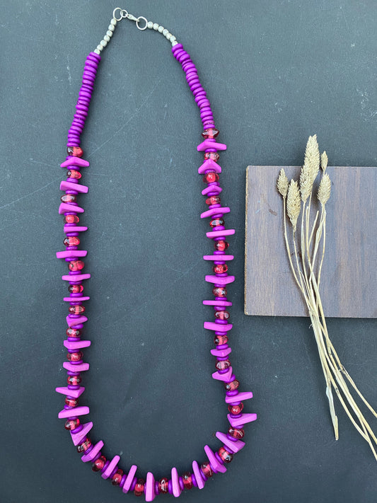 Boho Berry Beaded Necklace