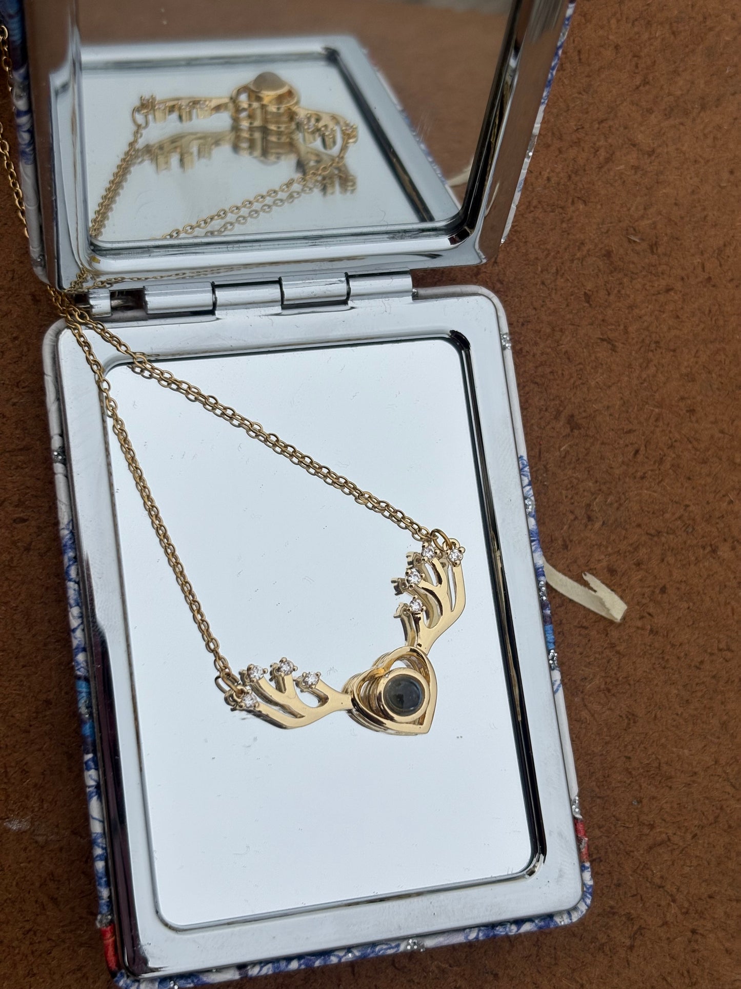 Heart & Antler “I Love You in 100 Languages” Projection Necklace