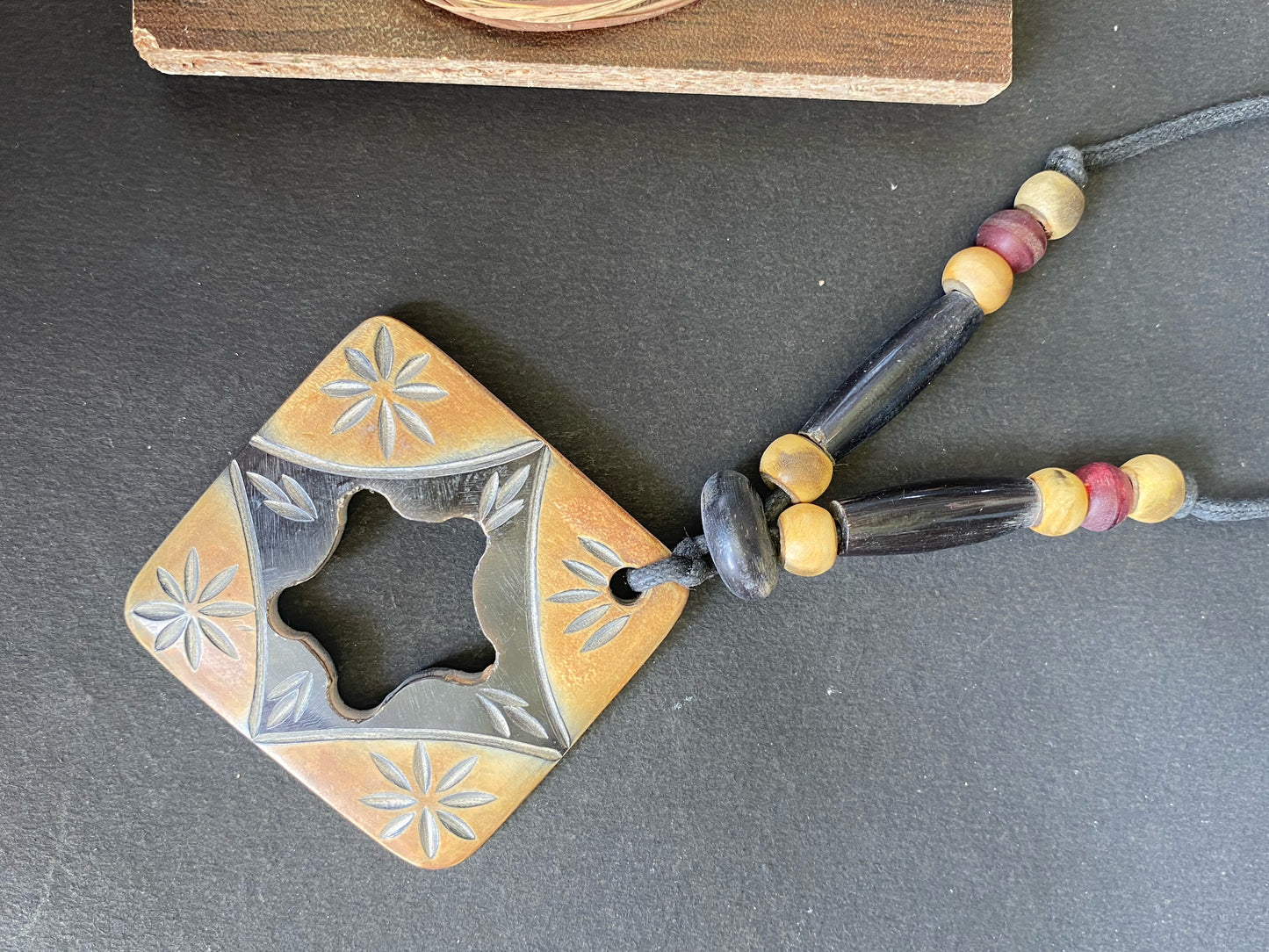 Tribal Mosaic Pendant Necklace